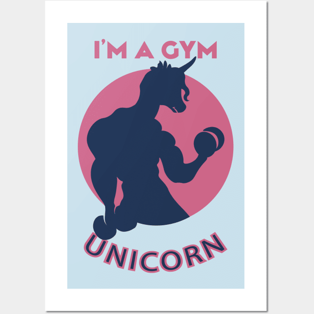 I'm not a gym rat I'm a gym unicorn Wall Art by Selva_design14